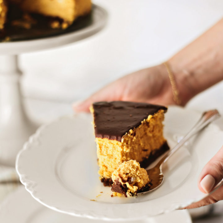 Chocolate Pumpkin Cheesecake