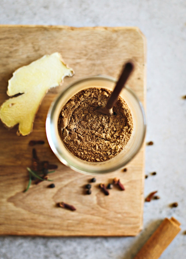 photo of gingerbread spice in a jar