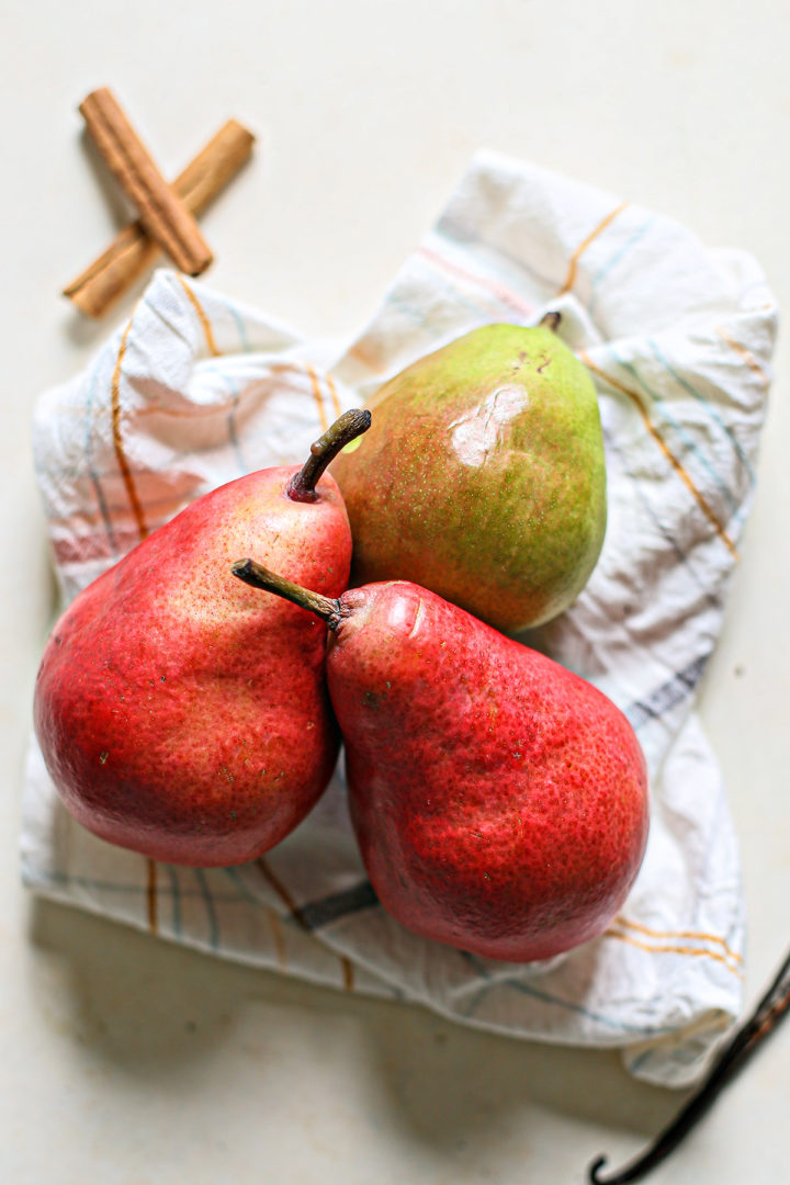 photo of pears to be used in this recipe for pear galette