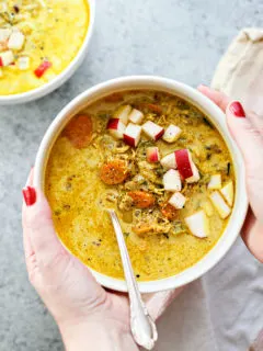 photo of spicy turkey soup