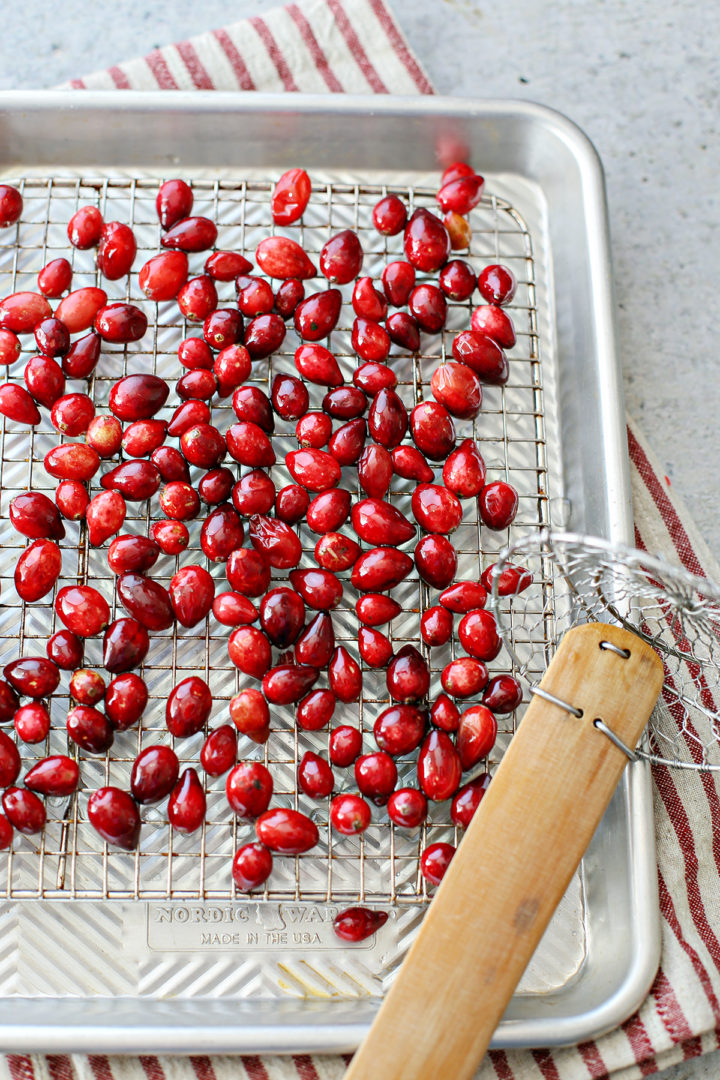photo of tools needed in this recipe for frosted cranberries