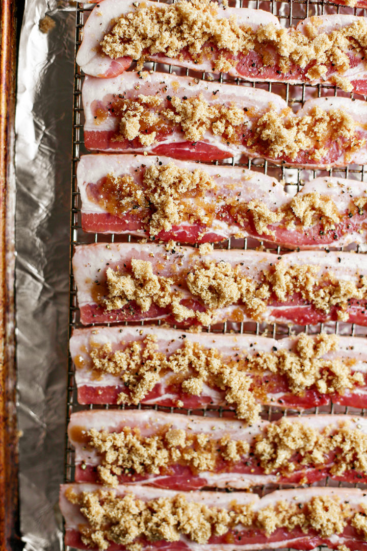 photo showing how to make candied bacon