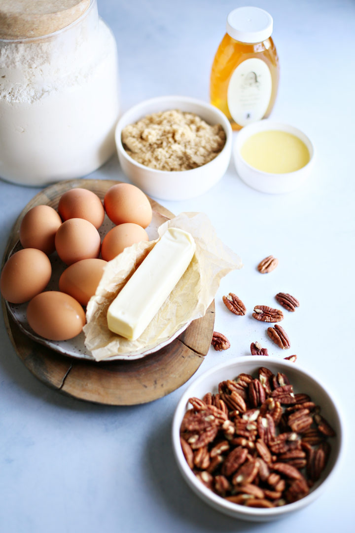 photo of ingredients to make pecan caramel rolls 