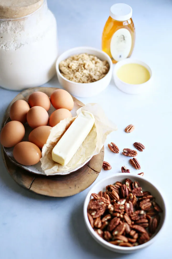 photo of ingredients to make pecan caramel rolls