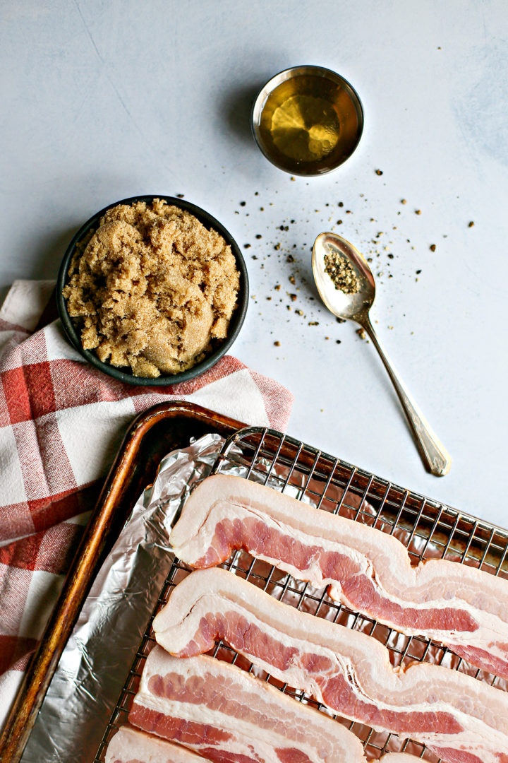 photo of ingredients to make candied bacon