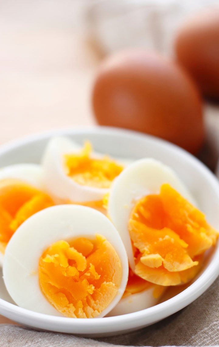 photo of microwave hard boiled eggs