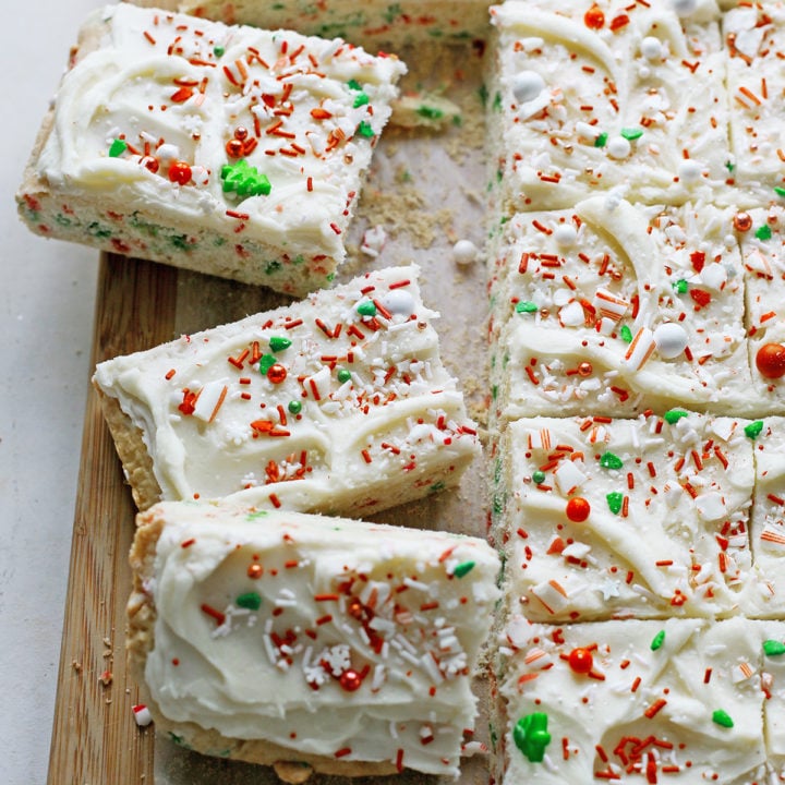 Christmas Sugar Cookie Bars