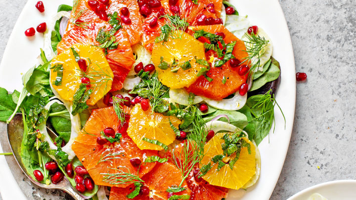 dressing for fennel and orange salad Orange, fennel & rocket salad