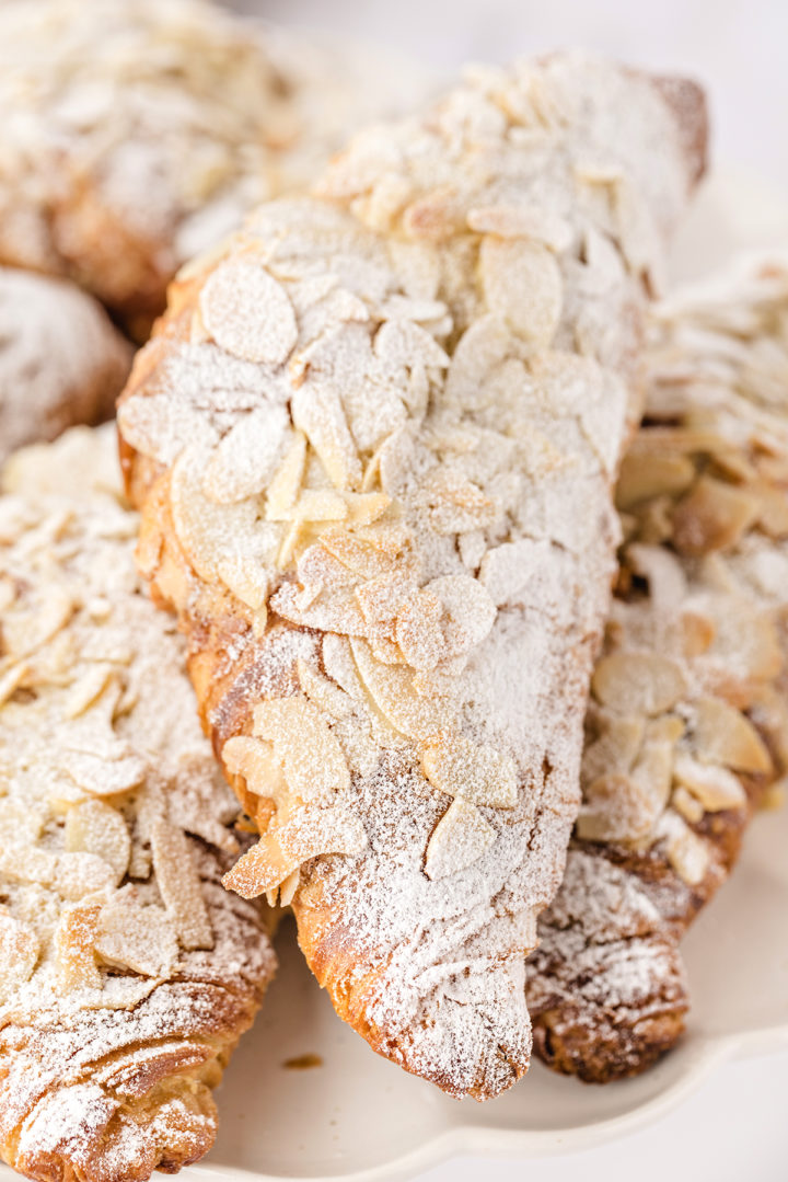 photo of homemade almond croissants