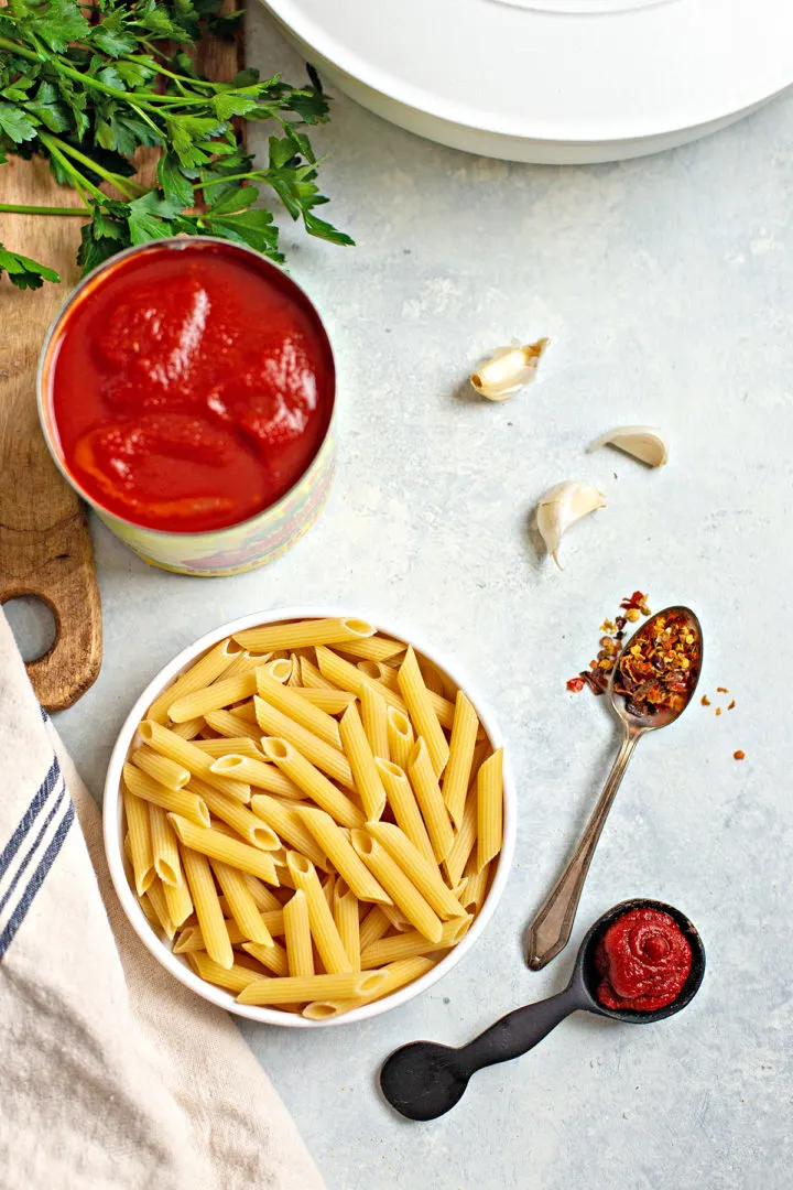 ingredients needed to make penne all’arrabbiata