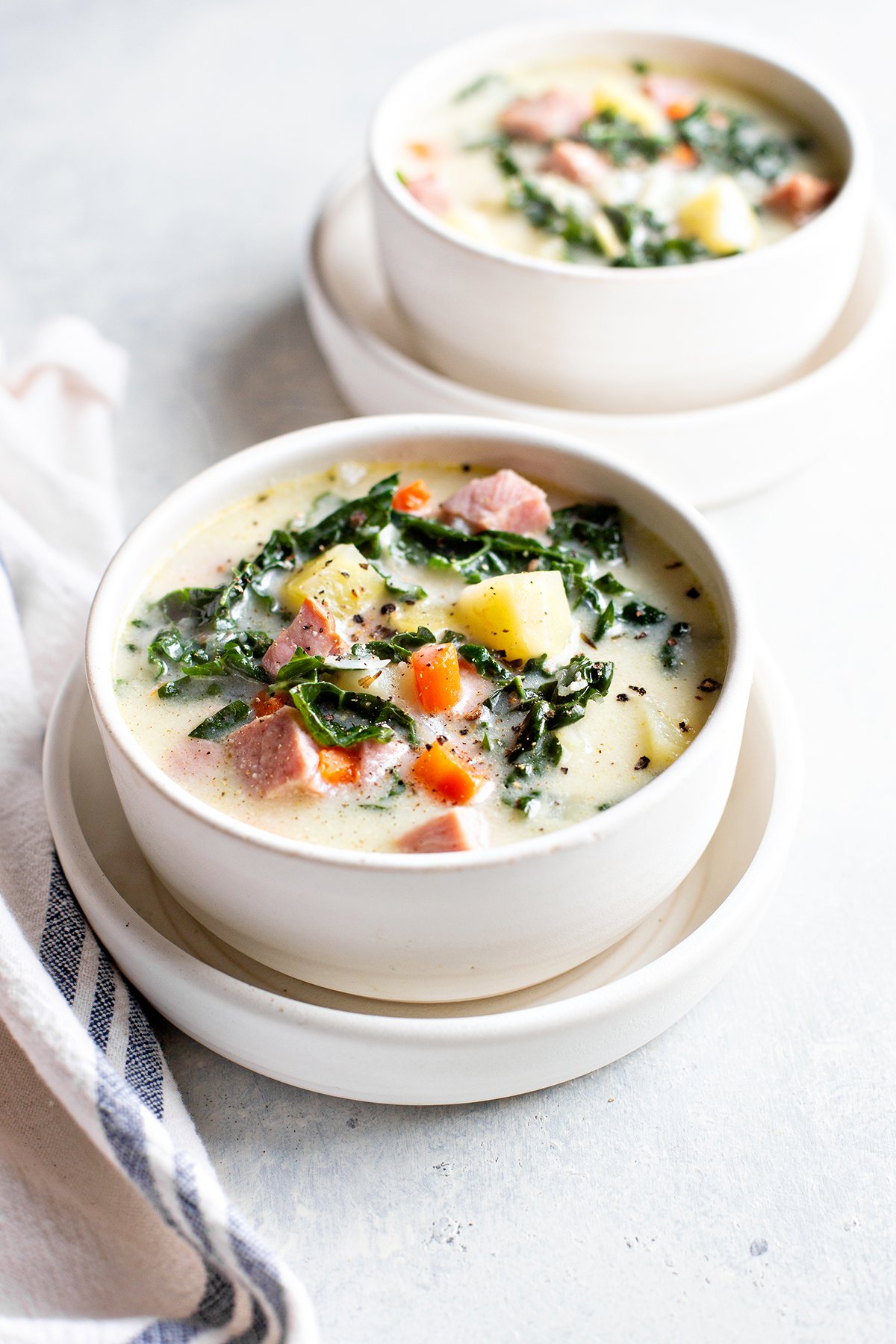 Slow Cooker Ham Soup Recipe (With Potatoes & Kale) | Good Life Eats