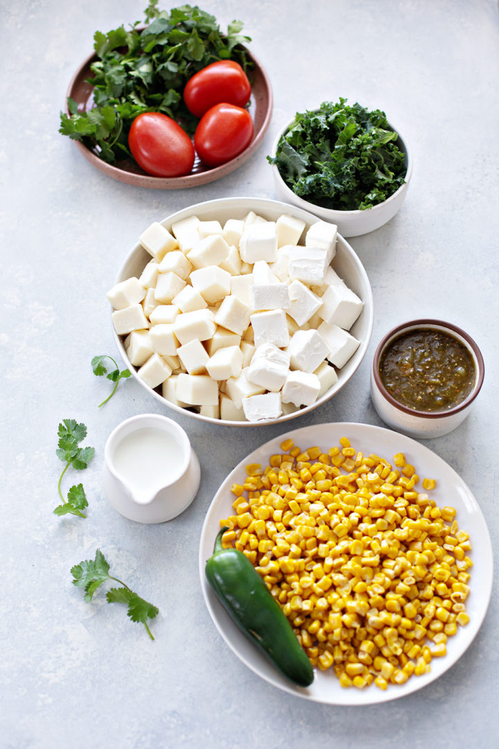 photo of ingredients in this queso blanco recipe