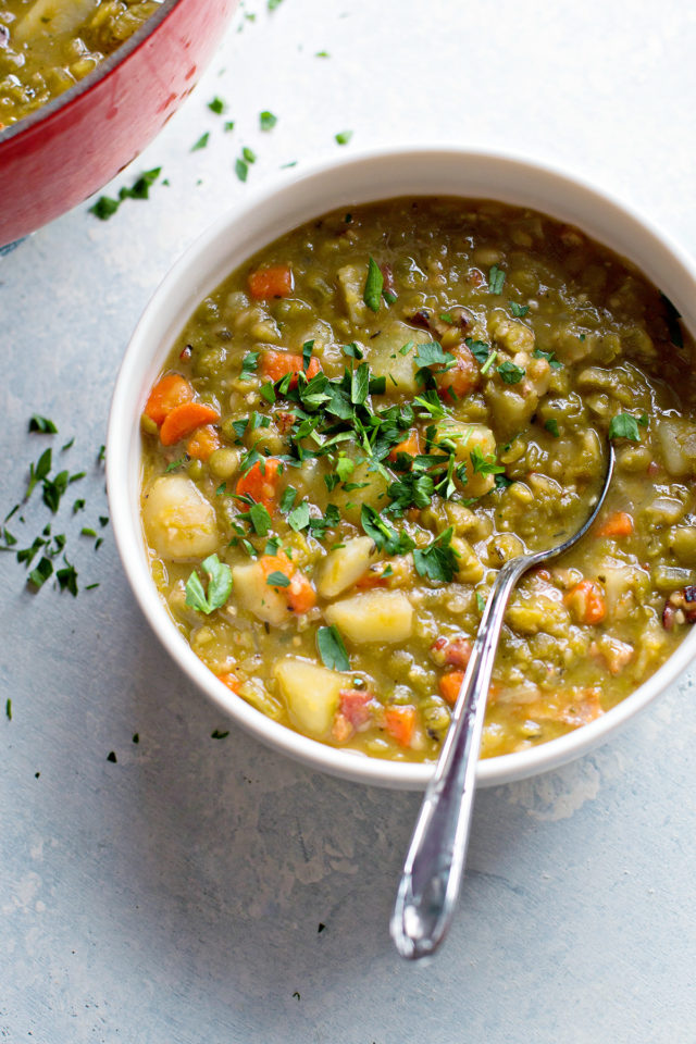 The Best Easy Recipe for Split Pea Soup with Bacon Good Life Eats