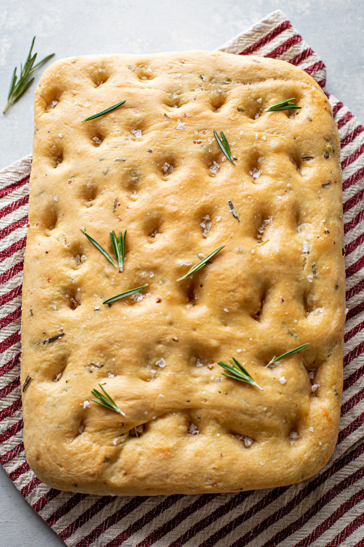 rosemary focaccia bread to use to make a roasted chicken sandwich recipe