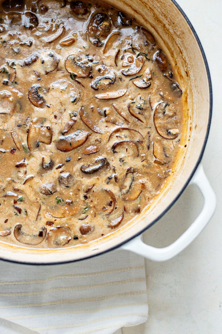 photo showing how to make a marsala sauce for chicken marsala