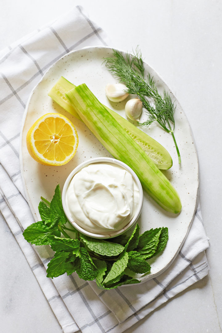 ingredients in this tzatziki recipe	