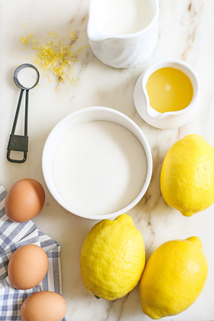 ingredients needed to make this lemon ice cream recipe