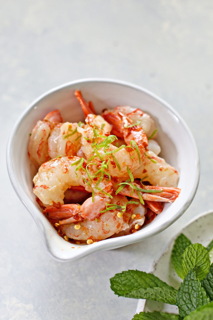 shrimp for making Vietnamese Spring Rolls