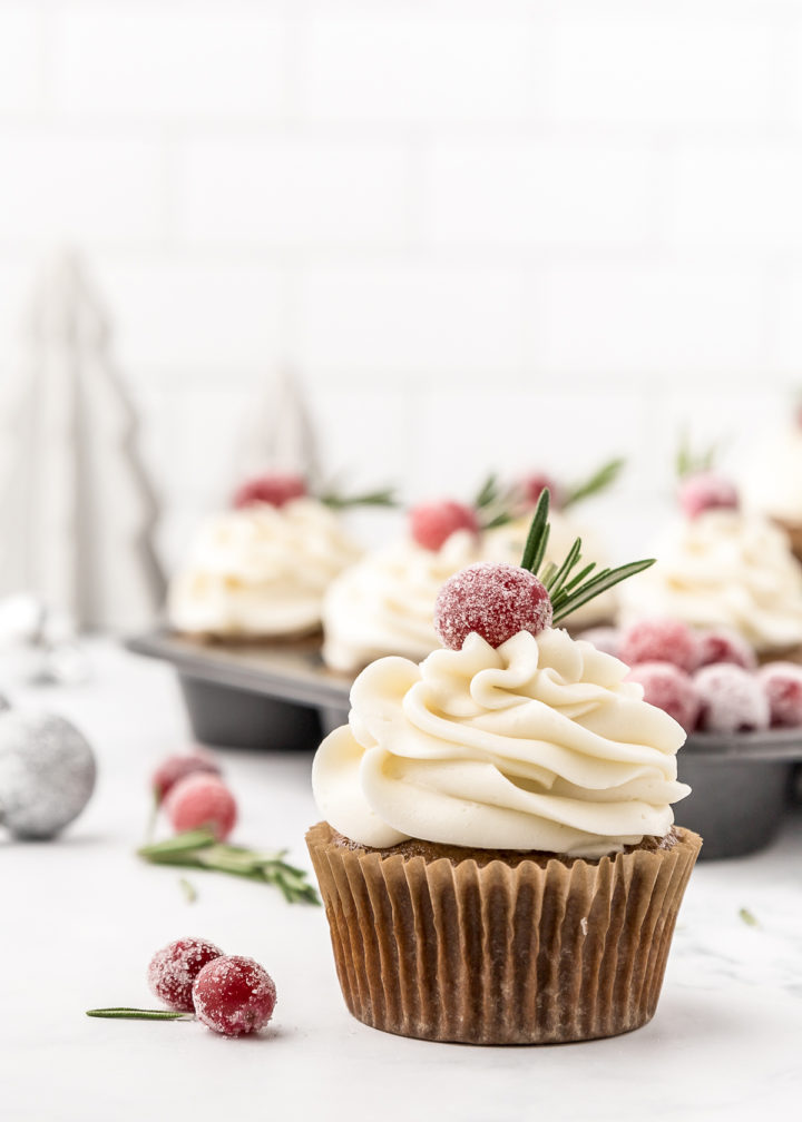 christmas cupcakes decorated and ready to serve for the holidays