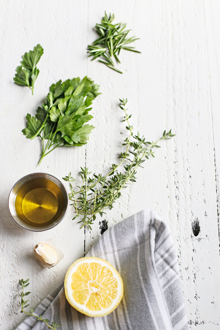 photo of ingredients needed to make gremolata