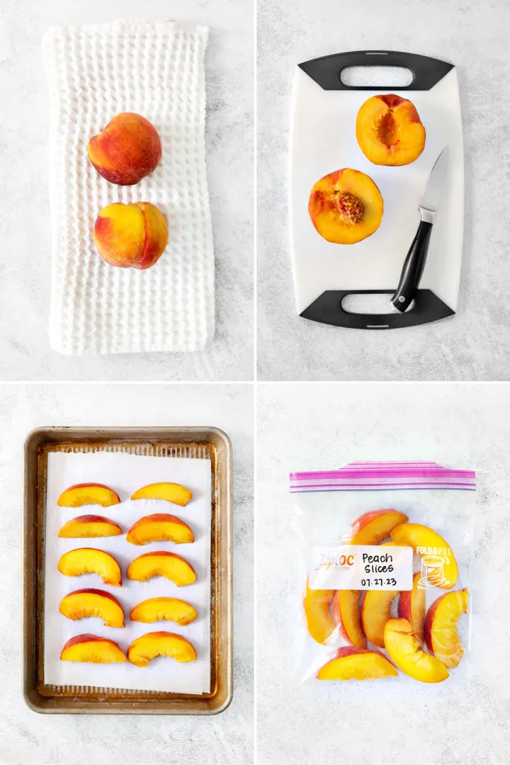 How to Freeze Peaches | Good Life Eats