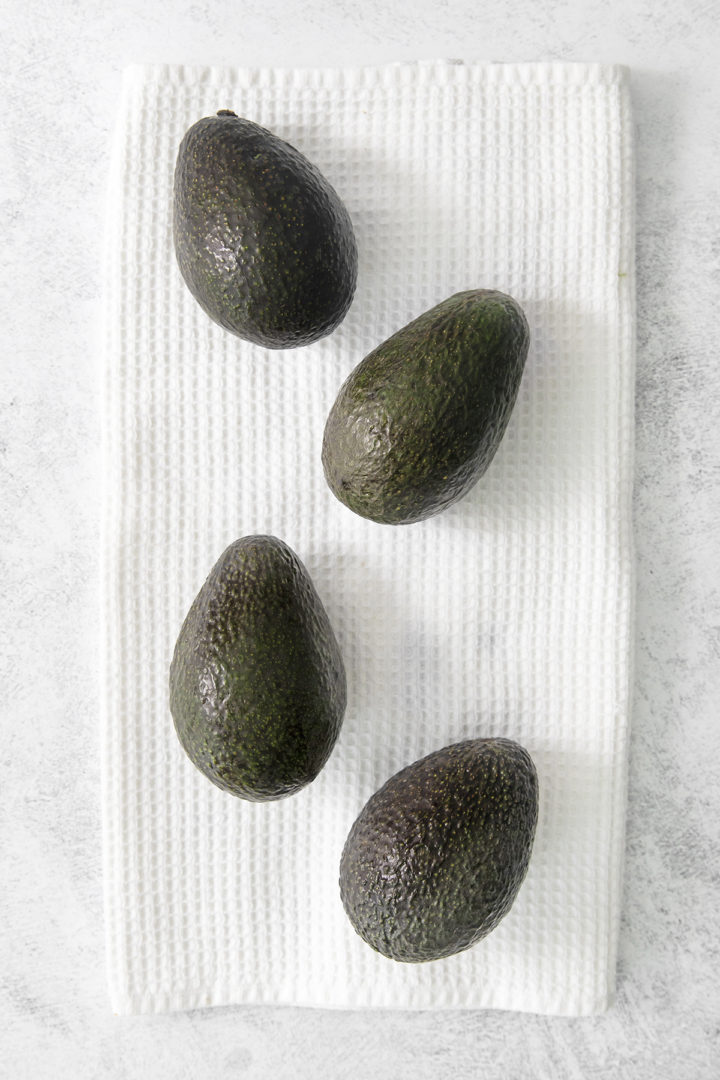 washed avocados ready to be cut