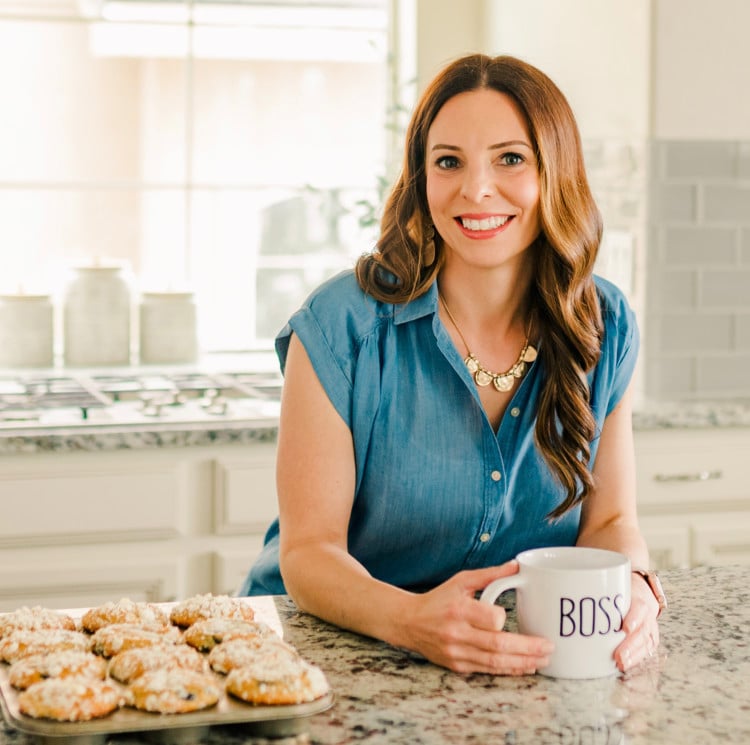 Katie Kick from Good Life Eats in her kitchen