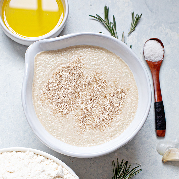 yeast proofing in a bowl