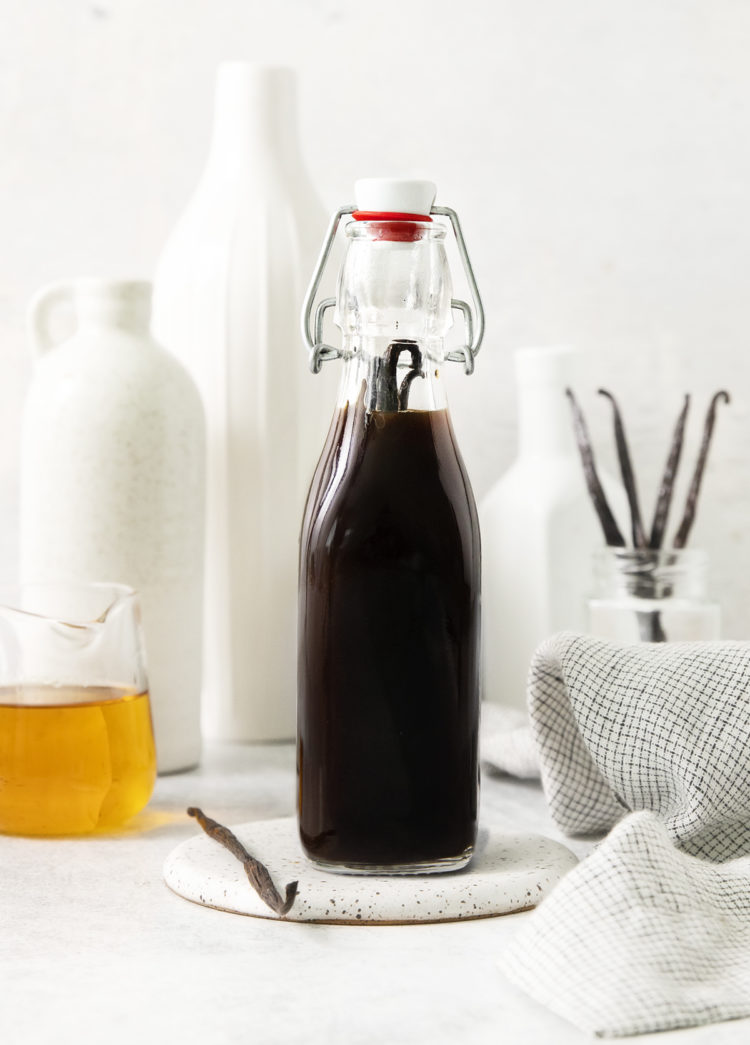 bottle of bourbon vanilla extract