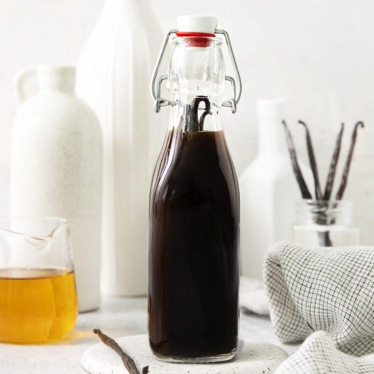 bottle of bourbon vanilla extract