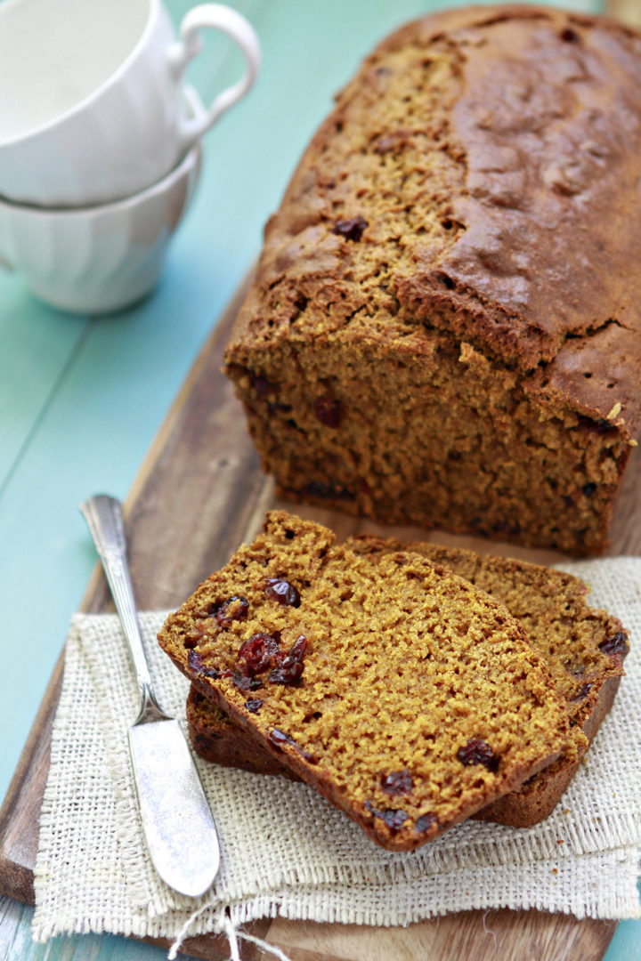 photo of this recipe for pumpkin cranberry bread