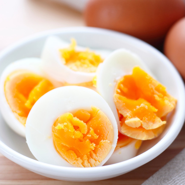 hard boiled eggs in a bowl