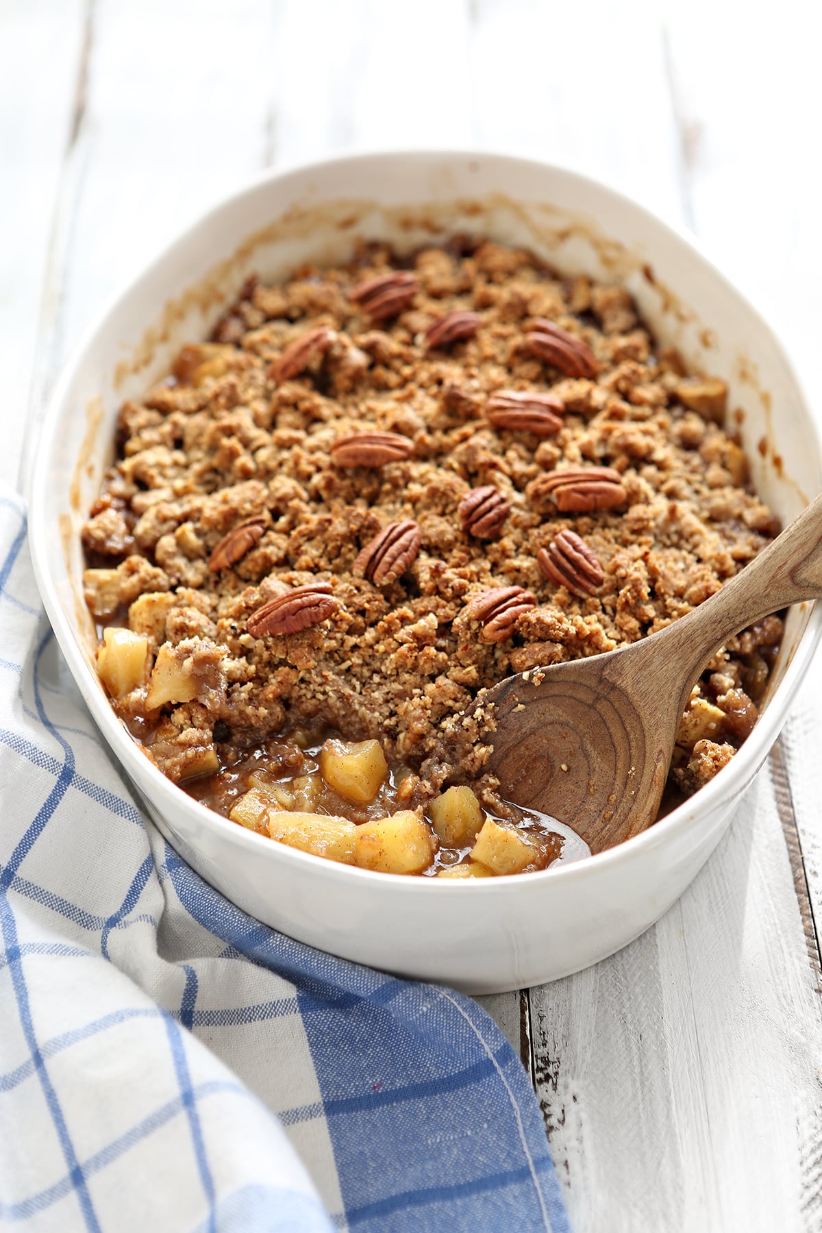 Apple Crisp with Oatmeal Crumble Topping Good Life Eats