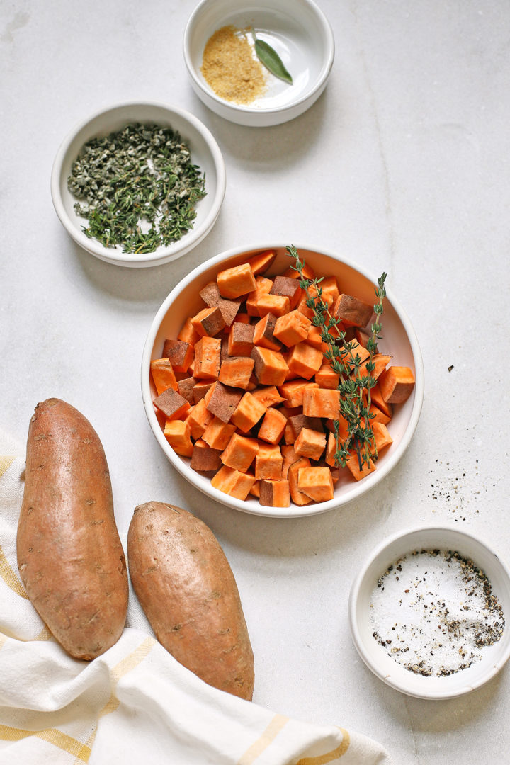 ingredients to make a fall green salad