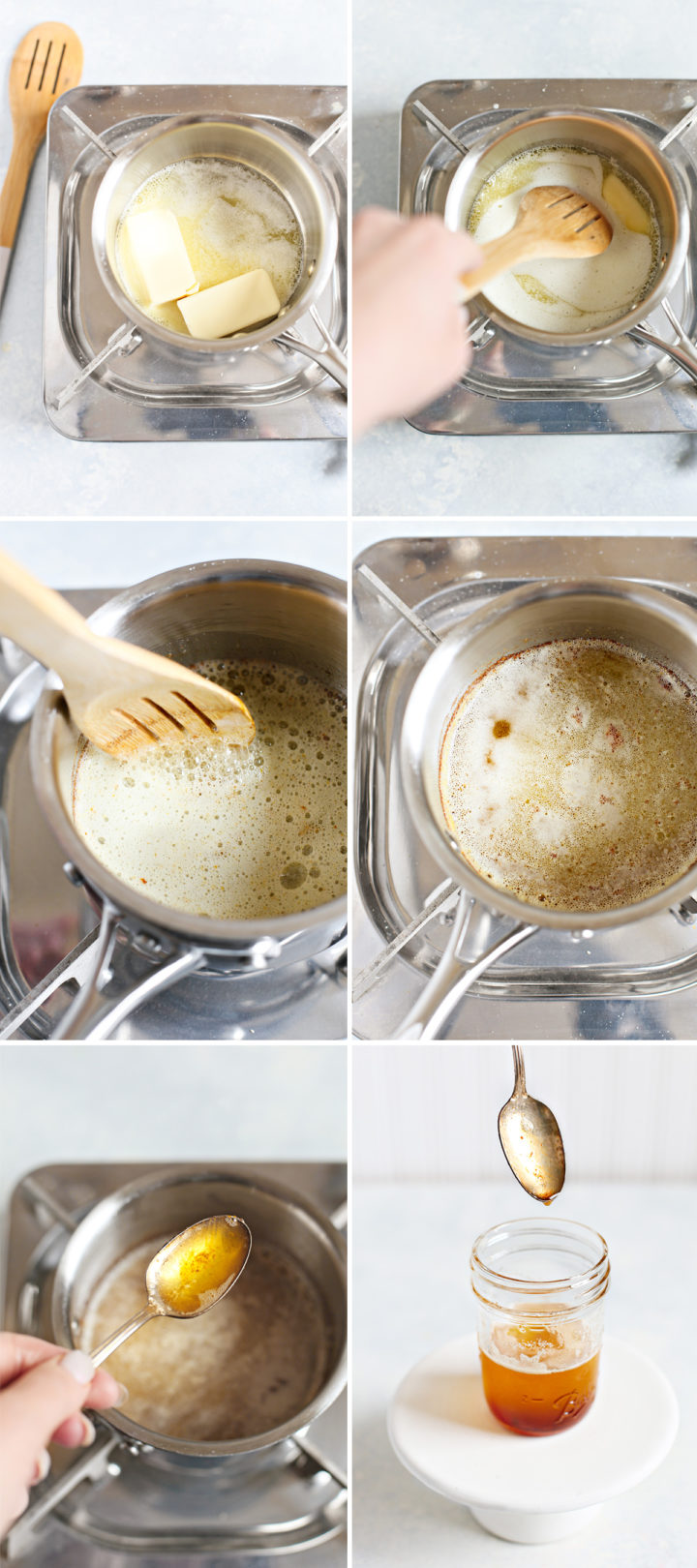 step by step how to brown butter for cookies