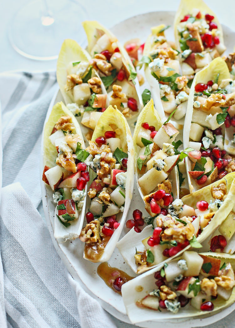 platter of stuffed endive appetizer