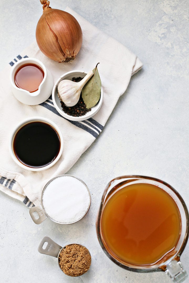 ingredients needed to make pork shoulder brine