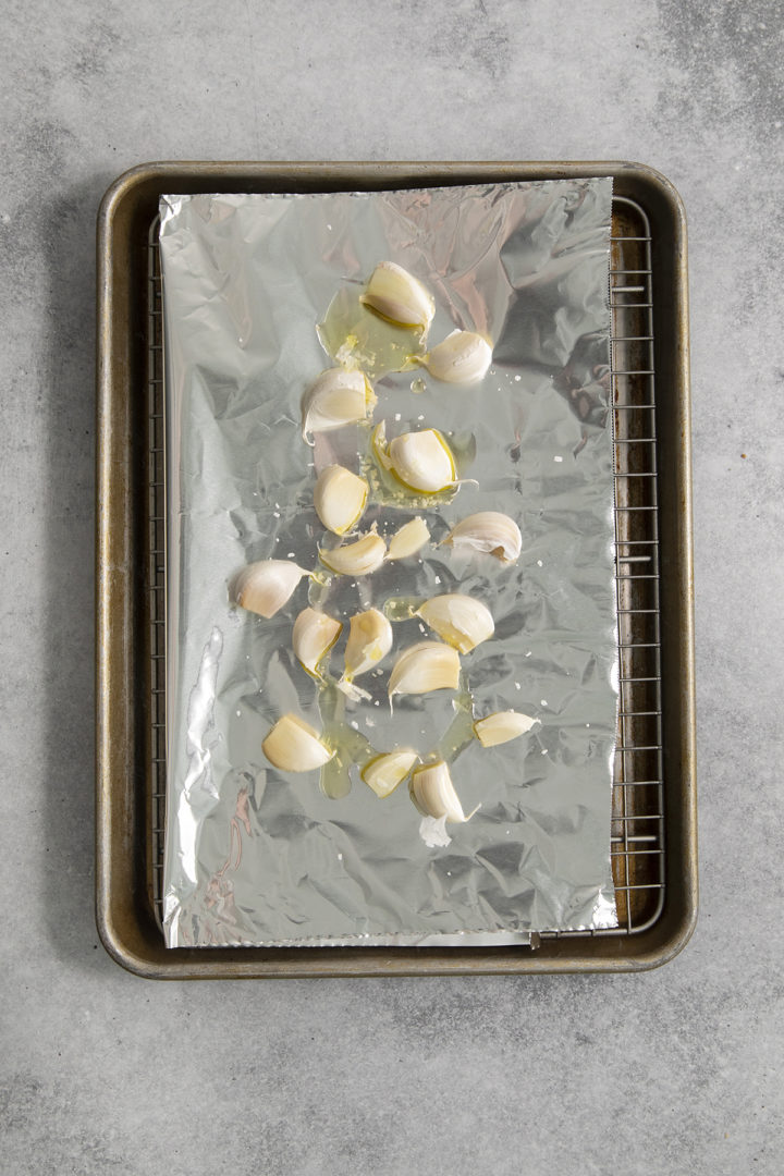 how to roast garlic (unpeeled individual cloves)