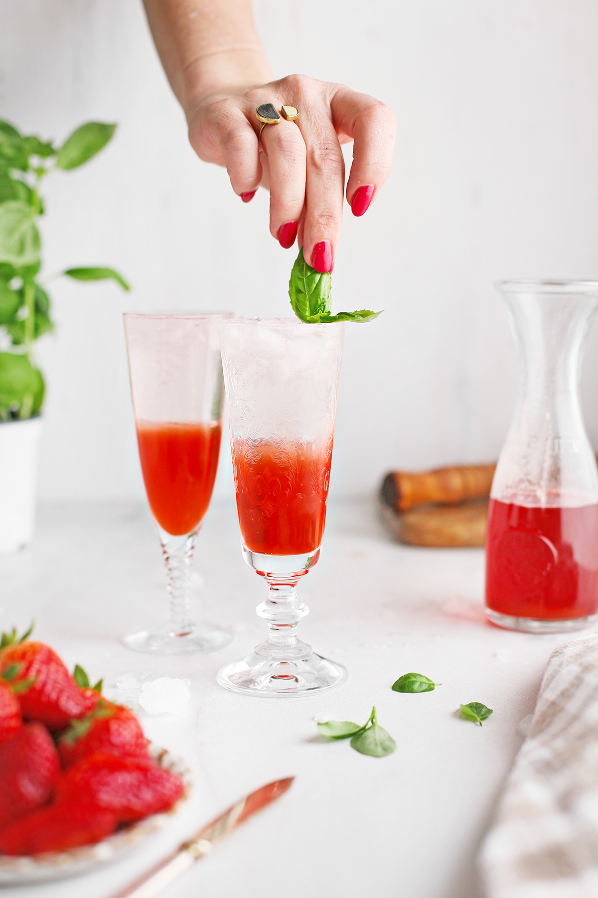 Strawberry-Basil-Cocktail-with-Gin | Good Life Eats