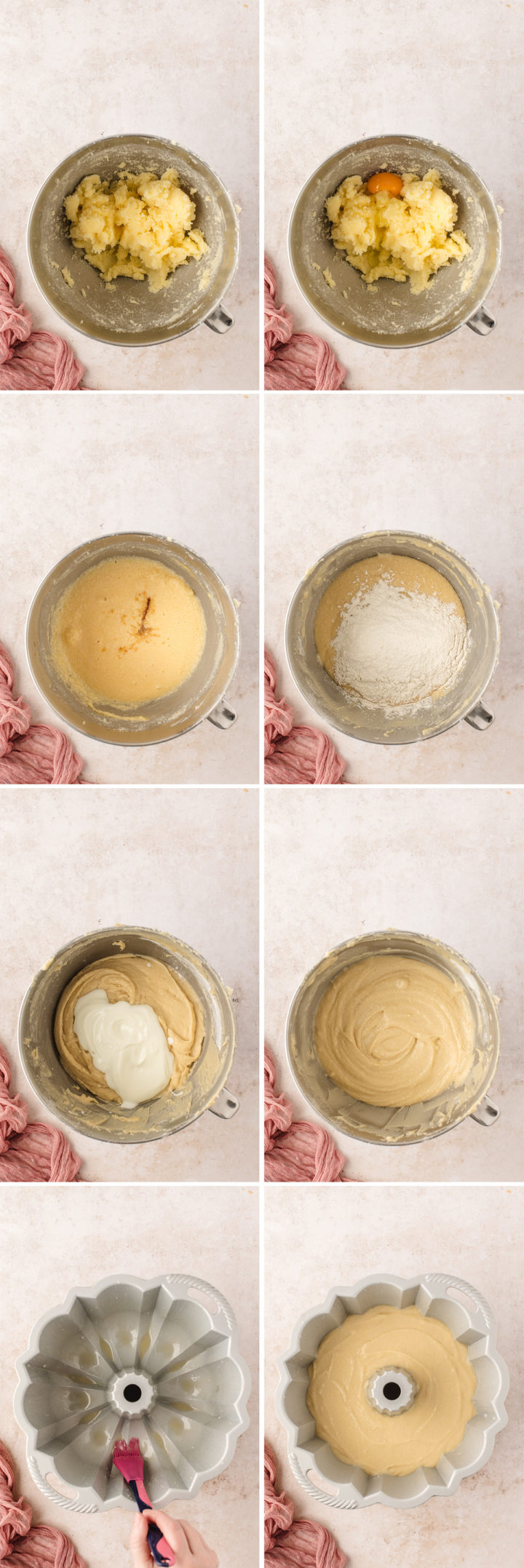 step by step photos showing how to make kentucky butter cake