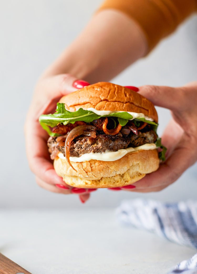 bacon blue cheese burger