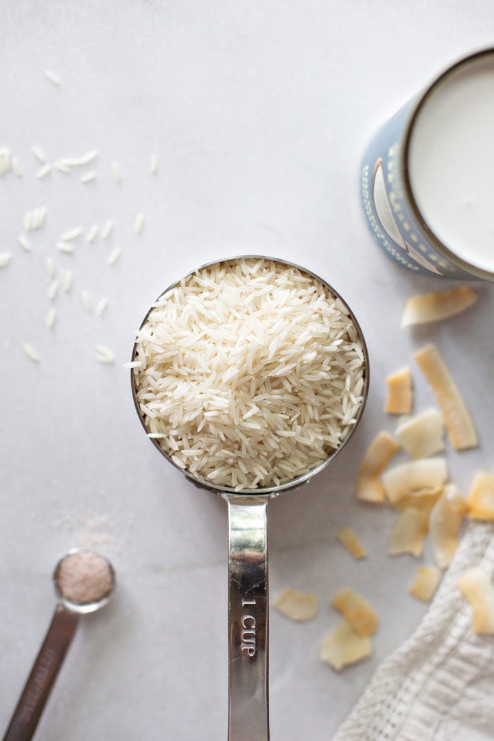 ingredients to make coconut jasmine rice