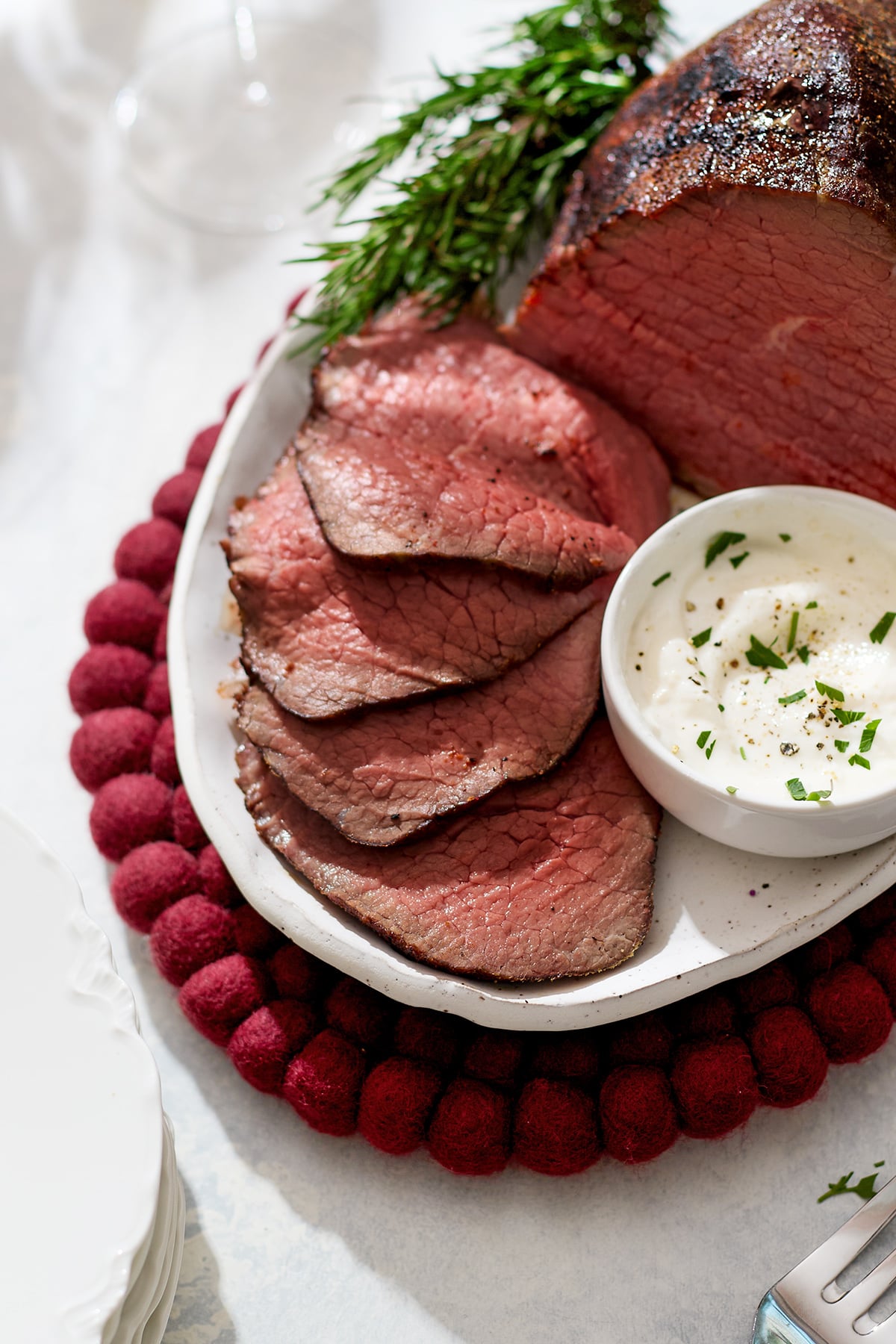 Rosemary Eye of Round Roast Beef Recipe | Good Life Eats®